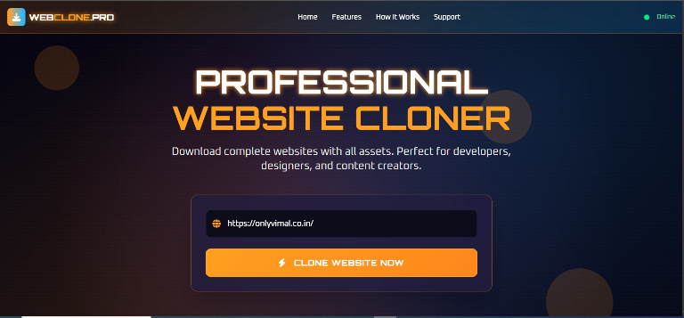PROFESSIONAL WEBSITE CLONER
